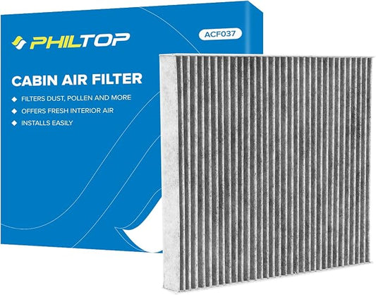 PHILTOP HEPA Cabin Air Filter w/Activated Carbon, Compatible with CF11183 Jeep Grand Cherokee 2011-2021, Grand Cherokee WK 2022, Dodge Durango 2011-2026, Carbon Filter Up Dust Pollen Odor