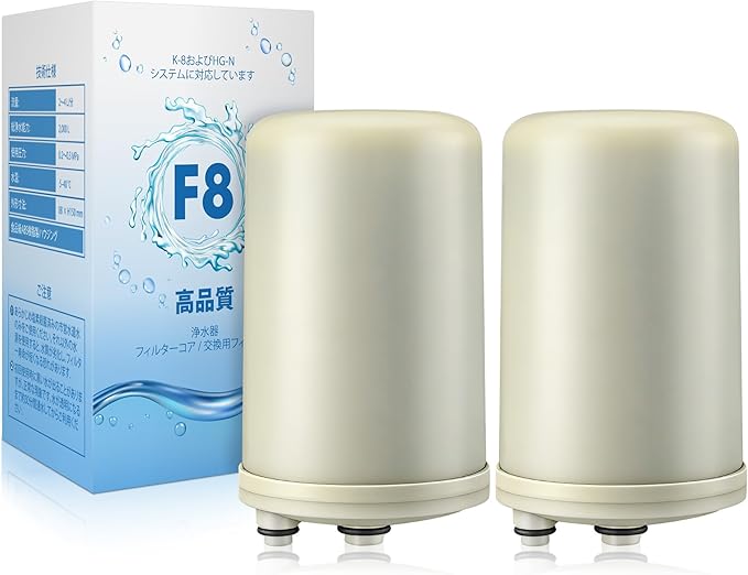 Saillong 2 Pack Premium F8 Water Filter Replacement Cartridge – Compatible with HG-N Type Water Ionizer, Compatible with Enagic Kangen LeveLuk SD501, JrIV, KANGEN 8 (Not Original Type Before 2010)
