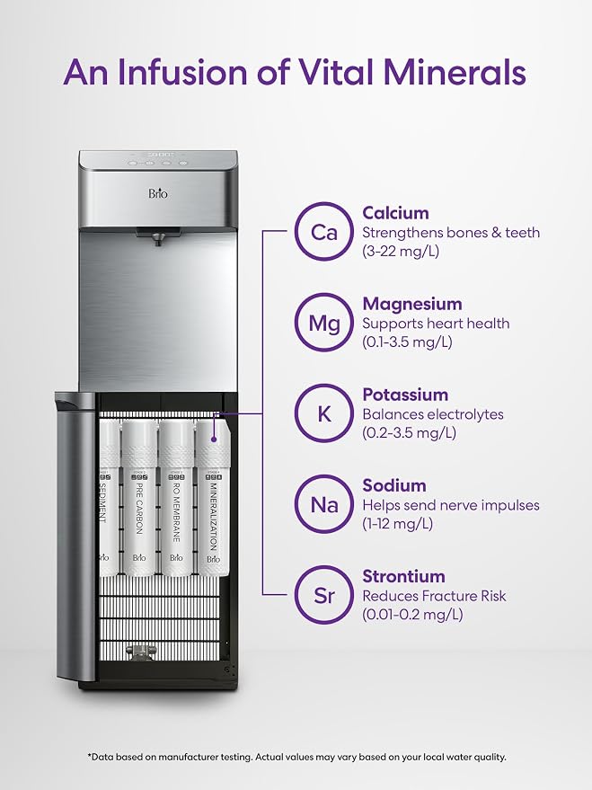 Brio Stage 4 Mineralization Filter, Restores Essential Minerals to RO-Purified Water, Mineralizing Alternative to Brio Stage 4 Post Carbon Filter