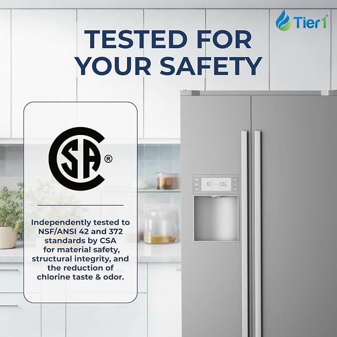 Tier1 RWF1011 DA29-00020B Refrigerator Water Filter | Replacement for Samsung HAF-CIN, WF294, FMS-2 | Fridge Filter Lasts up to 6 Months | Easy Install | Odor Control | Enjoy Great Tasting Water