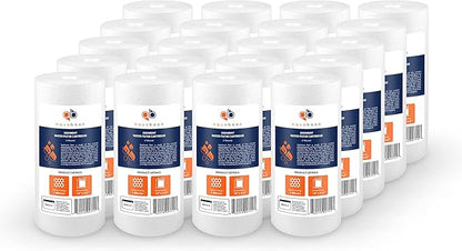 Aquaboon Whole House 1 Micron Water Filter 10 x 4.5 Against Sediment Water Filter Cartridge Replacement Compatible with DGD-5005, AP810, 20-Pack