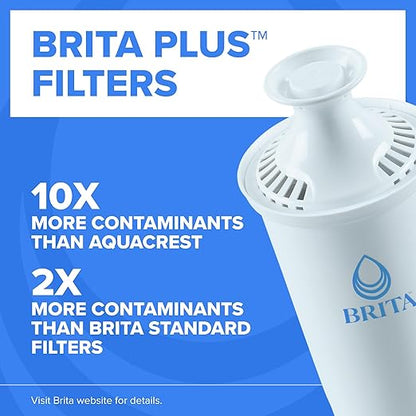 Brita UltraMax Large Water Dispenser with 1 BritaPlus Filter, 27 Cup Capacity, Black (Package May Vary)