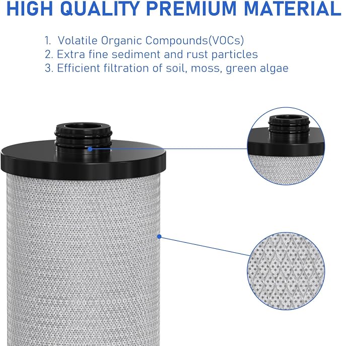 KW1 RV Water Filter – High-Capacity Replacement Compatible with WaterPur KW1a nd Neo-Pure NP-KW1 for Built-In RV Water Filtration Systems, 2-Pack