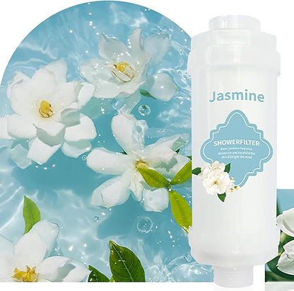 Shower Filter Vitamin C for Hard Water Filter Shower Aromatherapy Bathroom Accessories Remove Chlorine Fluoride Heavy Metals Improves Skin Condition Protects Hair Jasmine