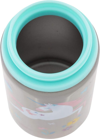 Stephen Joseph Stainless Steel Water Bottles, 18 OZ, Straw lid, Reusable tumbler, Insulated, Unicorn