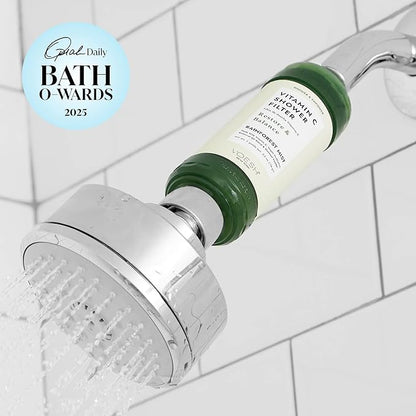 VOESH Vitamin C Shower Filter, Rainforest Mist, Shower Aromatherapy, Water Purifier, Water Softener, Vegan Probiotics, Spa Shower Head, Water Filter, Shower Self-Care