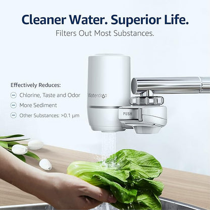 Waterdrop FF-02A Ultra Filtration Water Filter Replacement for Waterdrop WD-FC-02/FC-01/FC-06 Water Filters for Skin Care, 0.01μm Ultra-Filtration Water Filter, 9 Months, 3 Pack