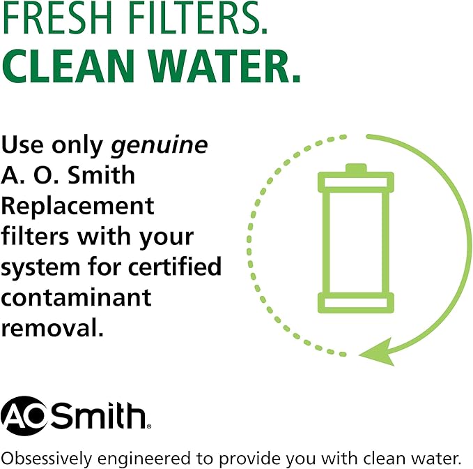 AO Smith 4.5"x10" 20 Micron Sediment Water Filter Replacement Cartridge - For Whole House Filtration Systems - AO-WH-PREL-RP