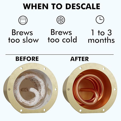 Nespresso Compatible Descaling Solution, 2 Years 8 Total Uses Descaling Kit. Effectively Remove Limescale & Mineral Build-Up. Restore Your Machine's Performance and Extend Lifespan for Perfect Coffee