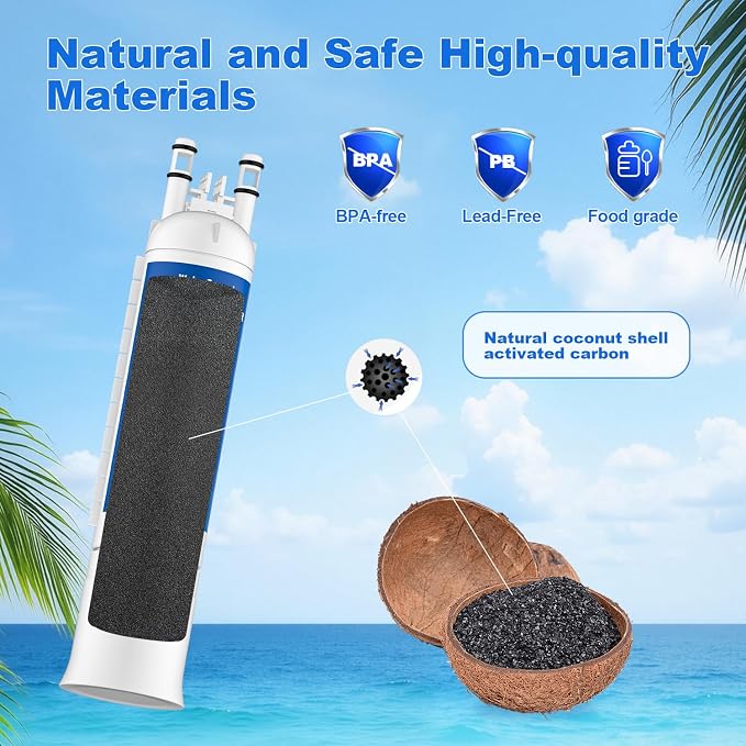 FPPWFU01 Water Filter Replacement Compatible with Frigidaire FPPWFU01, FPPWFU01, PureAdvantage, PWF-1 FPPWFU01 PurePour Water Filter, Remove Impurities from Water (3-PCS)