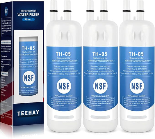 TEEHAY WRS315SDHZ Water Filter Replacement, Compatible with Whirlpool WRS571CIHZ, WRS571CIHZ, WRS588FIHZ, WRS571CIDM, 3 Pack