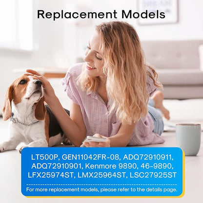 EXCELPURE Replacement for LG LT500P, 5231JA2002A, Kenmore 9890, LFX25974ST, GEN11042FR-08, RWF0100A, LFX25973ST, ADQ72910902, HDX FML-1,RFC0100A, LFX25973D, CLCH110, Refrigerator Water Filter, 3PACK