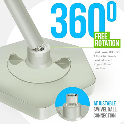 AquaHomeGroup Luxury Rain Shower Head with Filter - Reduces Chlorine, Rust and Sediment - Vitamin C E and A - High Pressure - Spa Effect - Brushed Nickel