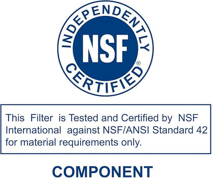 Fil-Fresh 2-Pack Faucet Filter Replacement for Brita® Faucet Filtration System, NSF Certified to Reduce Chlorine, BPA-Free, Lasts 4-Months or 100 Gallons, Chrome