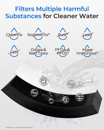 Waterdrop WDS-F45 Water Filter Replacement for Samsung® DA97-17376B | NSF 53&42 Certified, Replacement for Samsung® DA97-17376B, HAF-QIN/EXP, DA97-08006C, RF28R7351SG, RF23M8570SR