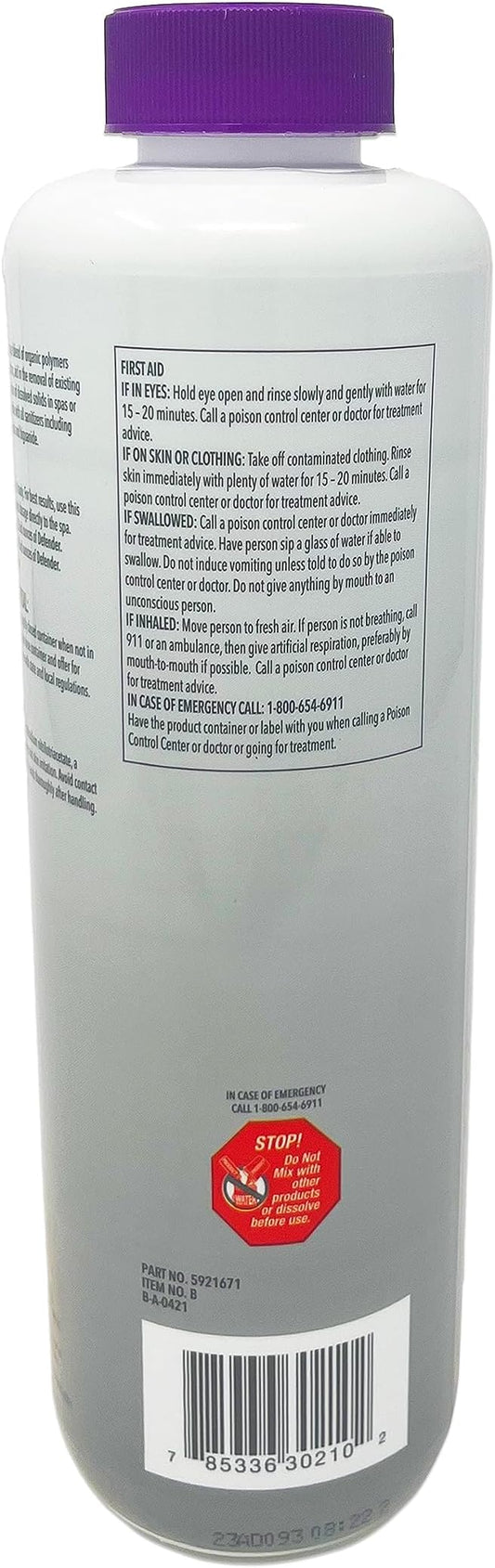 Leisure Time B Spa Stain and Scale Control Defender, Protects from Scale Formation & Stains, Compatible with Various Sanitizers, 2lbs