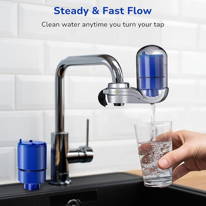 Fil-Fresh 2-Pack PURWater Filter Replacement for RF-9999 PURPLUS Faucet Water Filtration System, NSF Certified, Replace Mineral Core Faucet Mount Water Filter