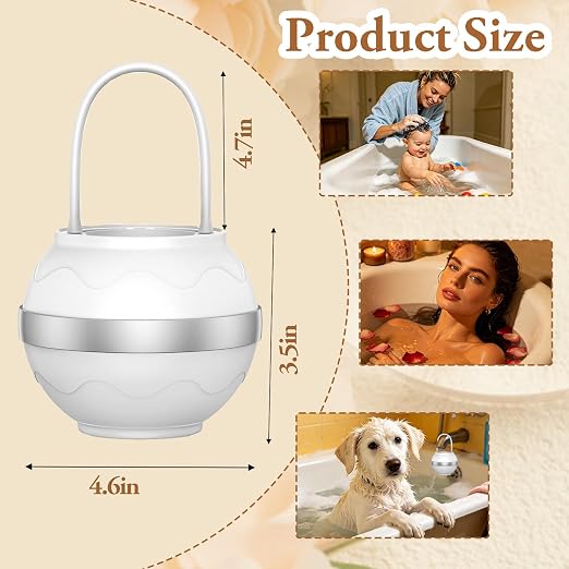Bath Filter for Tub, 10-Stage Water Filtration System – Softens Hard Water, Removes Chlorine & Contaminants, Universal Fit for Any Bathtub Faucet, BPA Free, Portable for Travel & Home