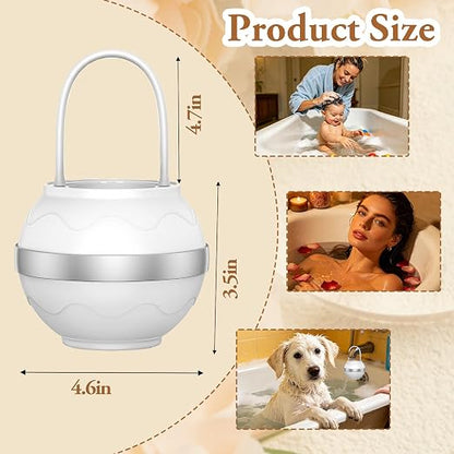 Bath Filter for Tub, 10-Stage Water Filtration System – Softens Hard Water, Removes Chlorine & Contaminants, Universal Fit for Any Bathtub Faucet, BPA Free, Portable for Travel & Home