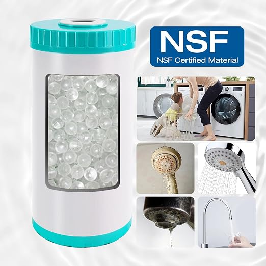H&G Lifestyles Whole House Water Descaler,GAC KDF Polyphosphate Cartridge,Anti Scale Filter,Saltless Water Softener,Reduce Heavy Metal Lead Chlorine, Replacement for Any 10" x 4.5" Water Filter System