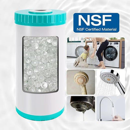 H&G Lifestyles Whole House Water Descaler,GAC KDF Polyphosphate Cartridge,Anti Scale Filter,Saltless Water Softener,Reduce Heavy Metal Lead Chlorine, Replacement for Any 10" x 4.5" Water Filter System