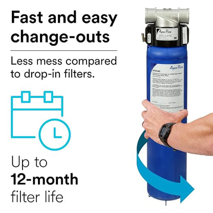 3M Aqua-Pure AP917HD Genuine Whole House Sanitary Quick Change Replacement Water Filter for AP903 System, Reduces Sediment, Chlorine Taste and Odor