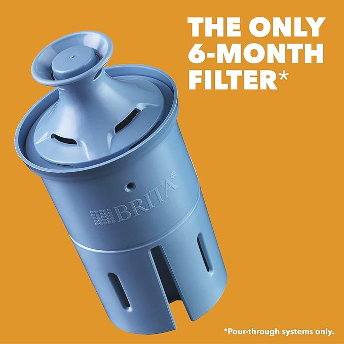 Brita Water Pitcher Bundle with Elite Filter + Standard Replacement Filters, Reduces Lead and More