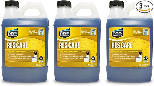 ResCare RK03B All-Purpose Water Softener Cleaner Liquid Refill, 64 oz. Bottle, 3 Pack