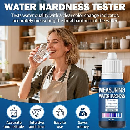 Hard Water Test Kit, Water Hardness Test Strips Water Test Rapid Detection Simple Operation Convenient to Carry Wide Range of Applications for Tap water Well water Swimming Pools Spas Aquariums