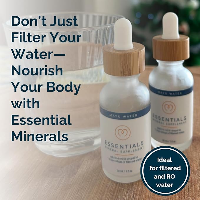 MAYU Trace Mineral Drops - 1 Bottle - 80+ Full-Spectrum Ionic Minerals for Water - Great-Tasting Mineral Supplement for Hydration - Magnesium, Potassium & Zinc - No Additives - 30 Servings