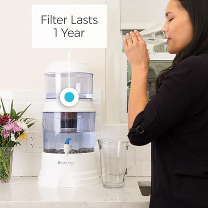 Ceramic Pre-filter Replacement by Santevia | Designed for Santevia's Gravity Water System | Removes Particles From Water | 0.3 Micron Pore Size