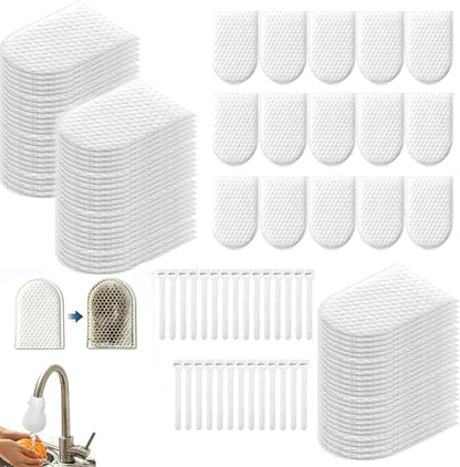 2026 New Faucet Filter Cotton Bag, 100pack Faucet Filter Bag for Filtering tap Water, Cotton Filter Bag for Faucet, Kitchen Sink (100PCS)