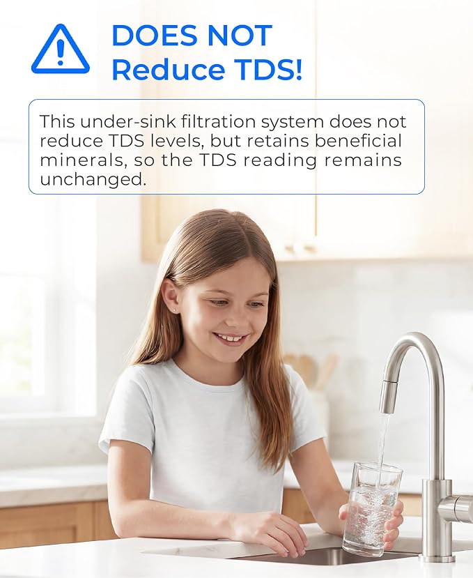Waterdrop RF15-UF Water Filter Replacement for WD-15UA-UF/15UB-UF/15UC-UF | Reduces Lead, Chlorine, Bad Taste & Odor, 0.01 μm Under Sink Water Filter, 2 Years