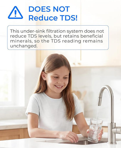 Waterdrop RF15-UF Water Filter Replacement for WD-15UA-UF/15UB-UF/15UC-UF | Reduces Lead, Chlorine, Bad Taste & Odor, 0.01 μm Under Sink Water Filter, 2 Years