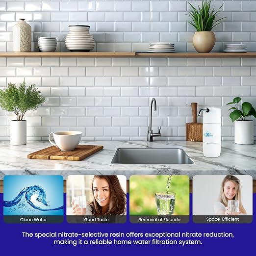 Crystal Quest Countertop Disposable Nitrate Water Filter System