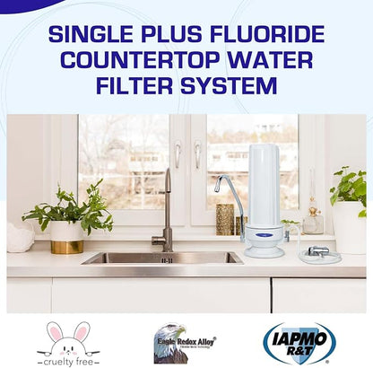 Crystal Quest Single Fluoride Countertop Water Filter System