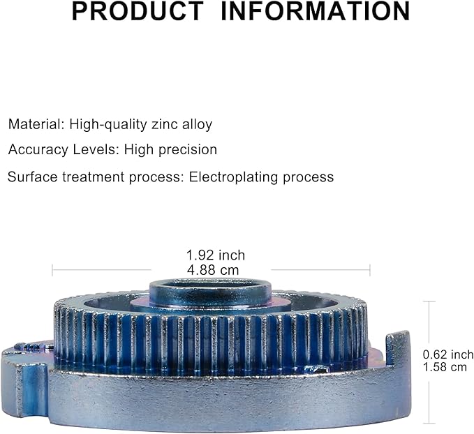 7283489 Water Softener parts - High Precision Metal Cam and Gear for High Flow Water Softeners Easy to Install Perfect Fit for Most Water Softeners