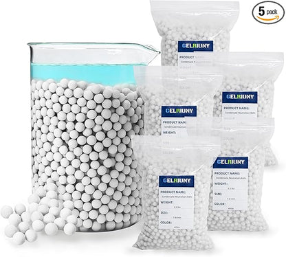 Condensate Neutralizer 16.5 lbs, 5-Packs, Acidic Condensate Neutralizer Pellets, 7-8mm Pellets for Water Heater Media Filter(5 Packs)