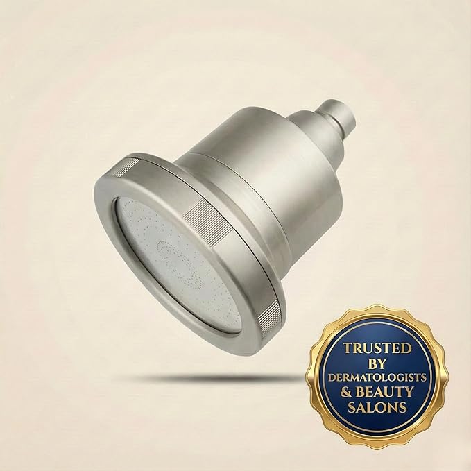 Filtered Shower Head for Hard Water – High Pressure Showerhead with 20-Stage Filter – Removes Chlorine & Heavy Metals – Improves Skin & Hair – Easy Install, Brushed Nickel