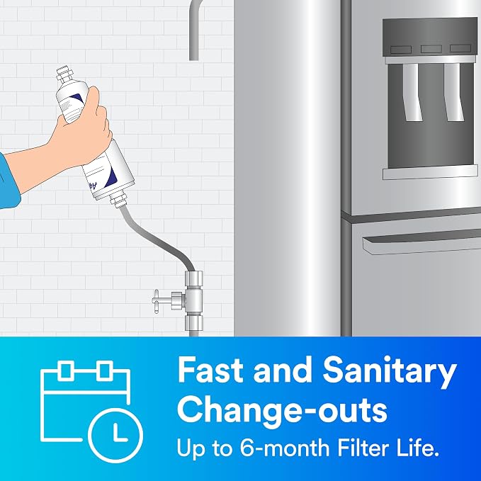 3M CFS717 In-Line Filter Cartridge For Beverage Production, Reduces Scale Build-Up, Removes Sediment, Chlorine, Taste and Odor. For Coffee, Tea, Ice