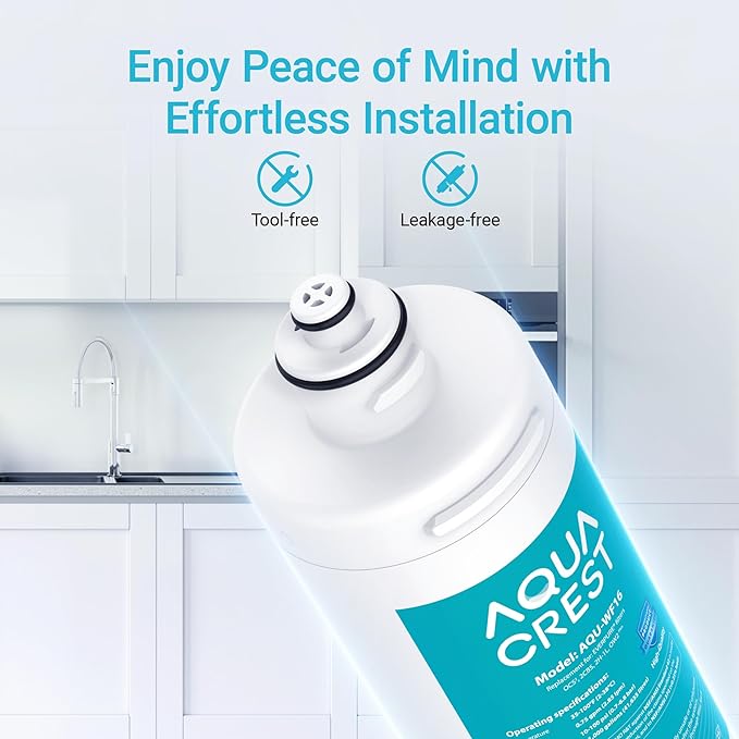 AQUA CREST OCS2 Under Sink Water Filter, Replacement for Everpure OCS2, 2CB5, 2H-L, 2CB-GW, ADC, OW2-Plus, EV9618-02, EV9634-26, EV9634-01, EV9617-05, Aquverse A100, NSF/ANSI 42 Certified