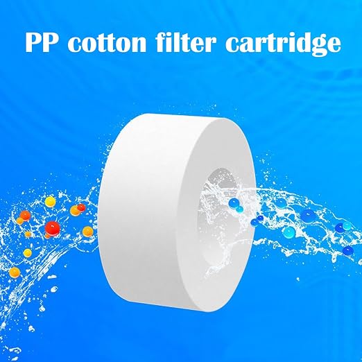 5 Pcs Sink Water Filter, Water Faucet Filter Cartridge Replacements, Faucet Water Filter, Removes Chlorine Fluoride Heavy Metals,Soften Hard Water