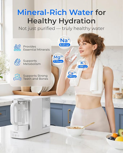 Waterdrop C2RFL Filter, Replacement for C2SL RO System, 1-Year Lifetime | Alkaline Mineral Filter, NSF/ANSI 372 Certified, Balanced Water Quality, Easy Replacement, Long lifespan