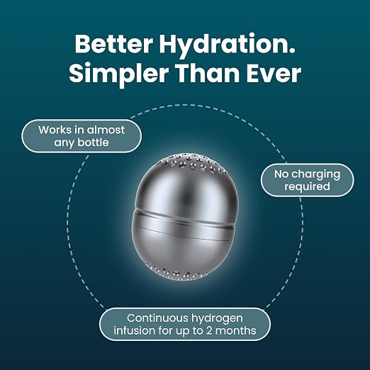 DYLN H2Bubblr Reusable Molecular Hydrogen Water Enhancer | Magnesium-Based Hydrogen Generator | Tablet Alternative | Works with Any Bottle, Cup, Pitcher or Container | Lasts Up to 2 Months (4 Pack)