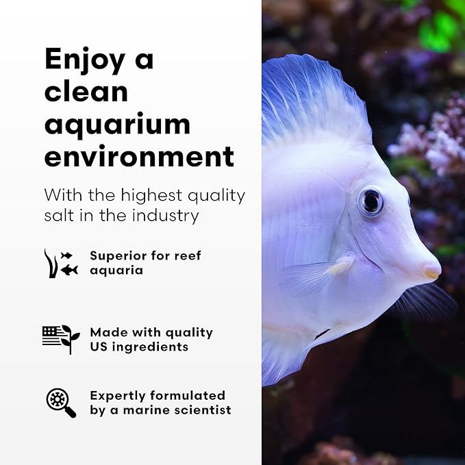 Brightwell Aquatics - NeoMarine Marine Salt Blend for Reef Aquarium - Fish Tank Starter Aquarium Salt - Aquarium Water Treatments, 150-GAL