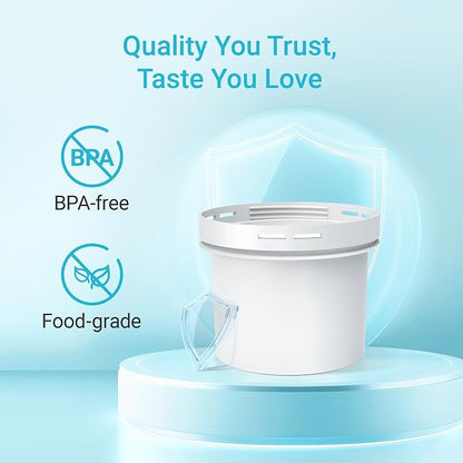 AQUA CREST CF75A Water Filter Compatible with All Epic Water Filters® Pitchers and Dispensers, Aquagear® Water Filter Pitchers, Reduce Chlorine, Odors, Rust, 150-Gallon Long-Life, BPA Free, 2 Pack