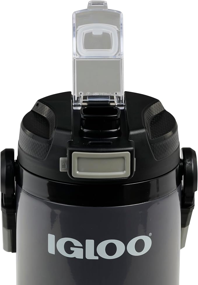 Igloo Rival Fusion 54OZ Insulated Water Jug, Large Water Bottle, Sports Water Jug, Grey