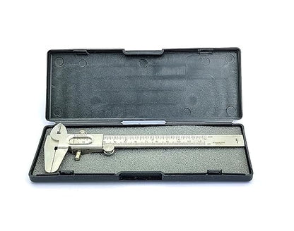 Non Digital Vernier Caliper Metric -Imperial Measuring System Tools (Stainless Steel Plated)