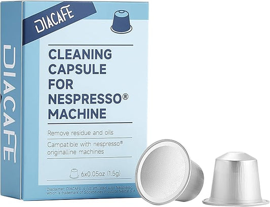 Cleaning Capsule Compatible with Nespresso Machine, 6ct Cleaning Pods for Nespresso Originaline coffee machine, Descaling solution