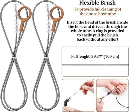 Patelai 8 in 1 Hydration Bladder Cleaning Kit Includes 3 Different Brushes and Drying Collapsible Bladder Frame, Water Reservoir Backpack Cleaning Kit